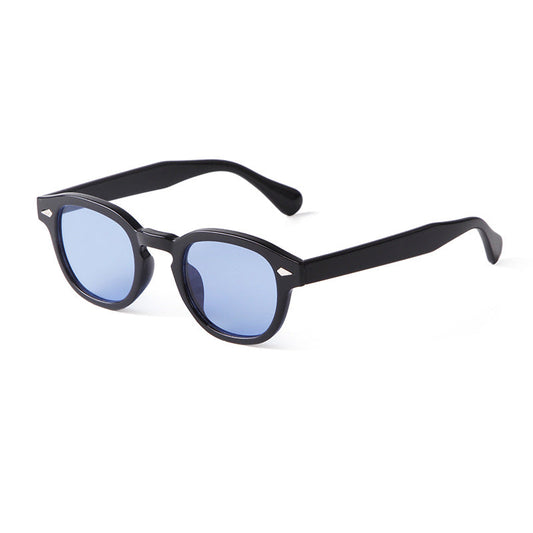 <tc>Unisex Round Lens Sunglasses™ | With Elegant Leather Pouch</tc>