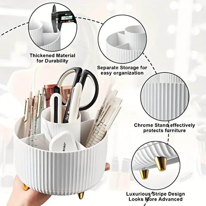 Organizzatore Trucco Rotante 360°  Contenitore Cosmetico Multifunzionale