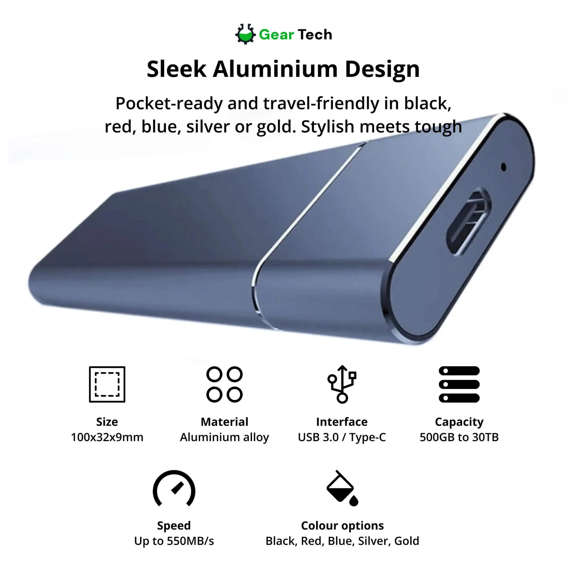 Portable SSD for Large Storage – 5TB External Drive with Lightning-Fast Transfer Speeds MigliorPrezzi.com