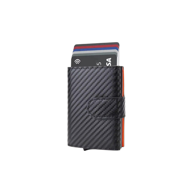 Card holder wallet - Safe button closure ™