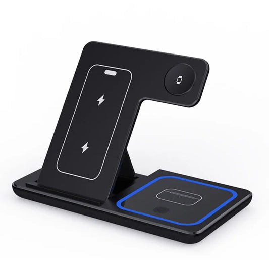 Postazione Wireless 3 in 1 da 30W per iPhone e Smart Watch