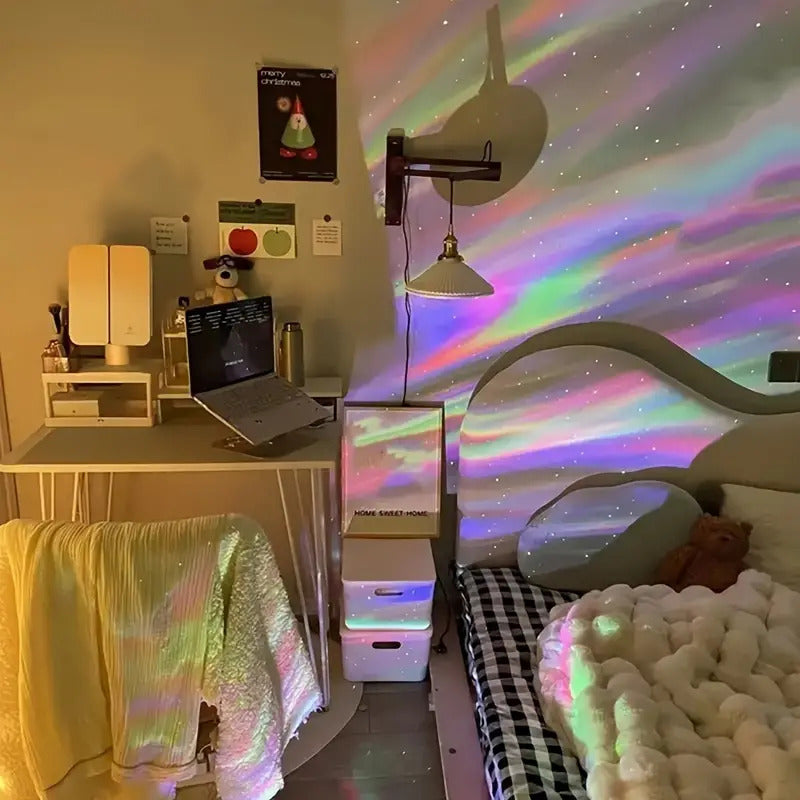 Multicolor LED lighting projector with remote control