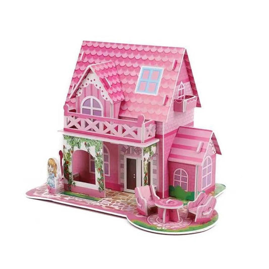  Puzzle 3D Cartoon Casa e Castello  Giocattoli Educativi Fai da Te