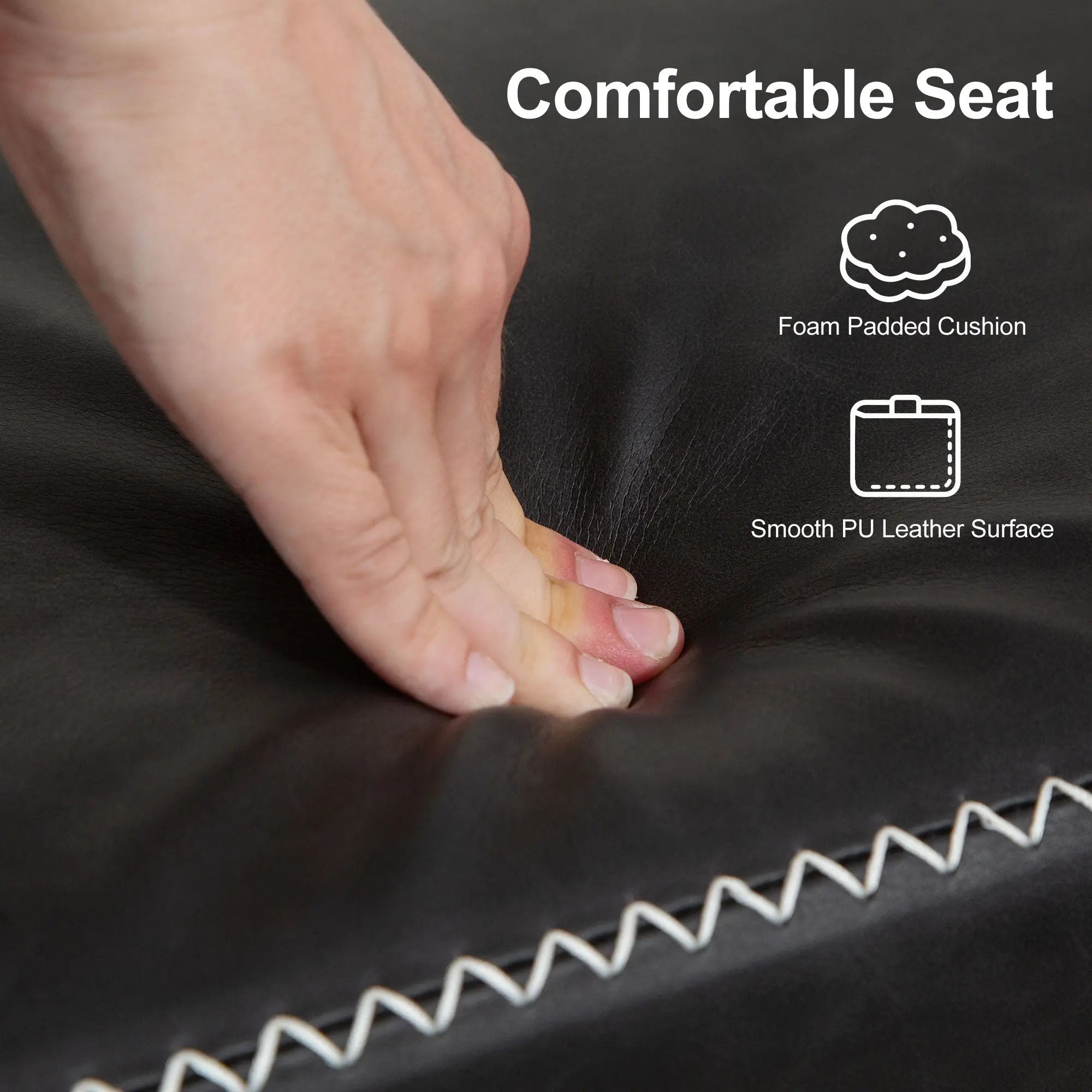 HOMCOM PU Leather Shoe Storage Bench - Charcoal Grey MigliorPrezzi.com