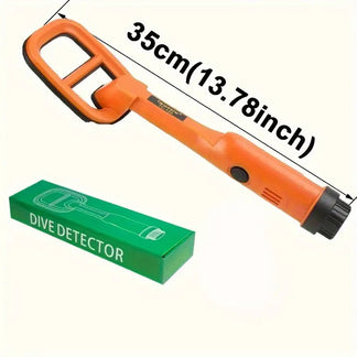Portable metal detector with LED torch
