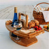 Tavolino da Picnic in Legno™ | Tavolo Portatile per Vino e Aperitivi