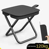 Sgabello Pieghevole Portatile™ | Ultra Leggero, Compatto e Resistente fino a 120kg