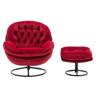 <tc>Recliner Lounge Chair™ | 360° Swivel and Included Footrest</tc>