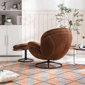 <tc>Recliner Lounge Chair™ | 360° Swivel and Included Footrest</tc>
