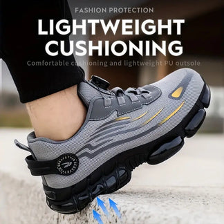 Unisex accident prevention shoes with indestructible work sneakers steel tip