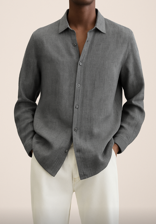 Camicia Elegante in Lino Uomo™ | Freschezza Naturale e Stile Raffinato