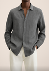 Camicia Elegante in Lino Uomo™ | Freschezza Naturale e Stile Raffinato