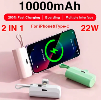 Mini Power Bank 10000mah with quick charger