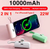 Mini Power Bank 10000mAh con caricabatterie rapido