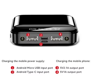 Mini PowerBank laptop with super fast charging and digital display