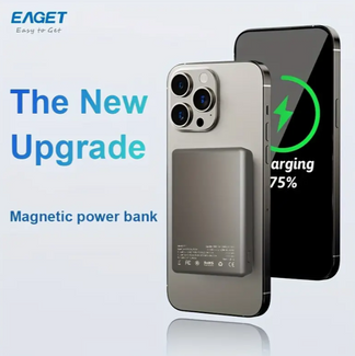Magnetic portable charger with fast charging
