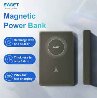 Magnetic portable charger with fast charging
