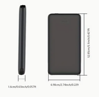 Portable power bank with double charging