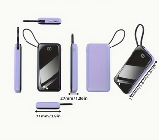 Powerbank portatile multi porta con ricarica veloce
