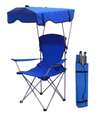 Sedia Portatile con Parasole™ | Ideale per Spiaggia, Giardino ed Escursioni
