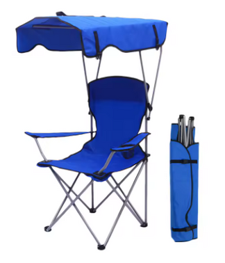 Sedia Portatile con Parasole™ | Ideale per Spiaggia, Giardino ed Escursioni