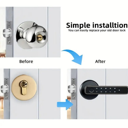 Intelligent Tuya 4 in 1 handle with fingerprint handle