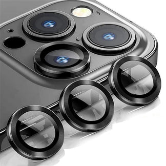 Set di 3 Protezioni in Vetro per Lenti Fotocamera, Compatibile con iPhone 11, 12, 13, 14, 15, 16 ProMaxMiniPlus