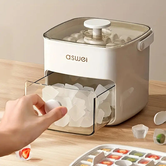 Stampi e Vassoi per Cubetti di Ghiaccio Easy Press  Grande Capacità