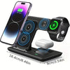 Stazione di ricarica wireless 3 in 1 rapida per iPhone, apple watch e auricolari MigliorPrezzi.com