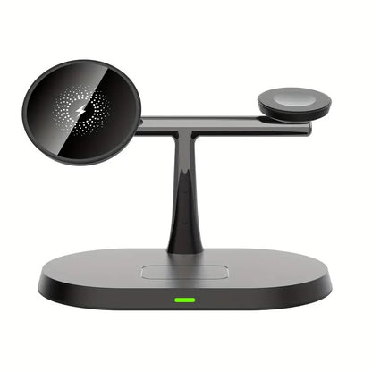 Stazione di Ricarica Wireless Magnetica 3 in 1 per iPhone e Apple Watch Ricarica Rapida