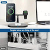 Stazione di Ricarica Wireless Magnetica 3 in 1 per iPhone e Apple Watch Ricarica Rapida MigliorPrezzi.com