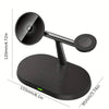 Stazione di Ricarica Wireless Magnetica 3 in 1 per iPhone e Apple Watch Ricarica Rapida MigliorPrezzi.com
