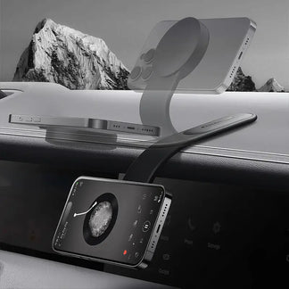 Magnetic support from cars in folding aluminum and innovative design