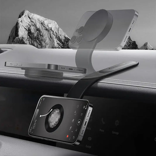 Magnetic support from cars in folding aluminum and innovative design