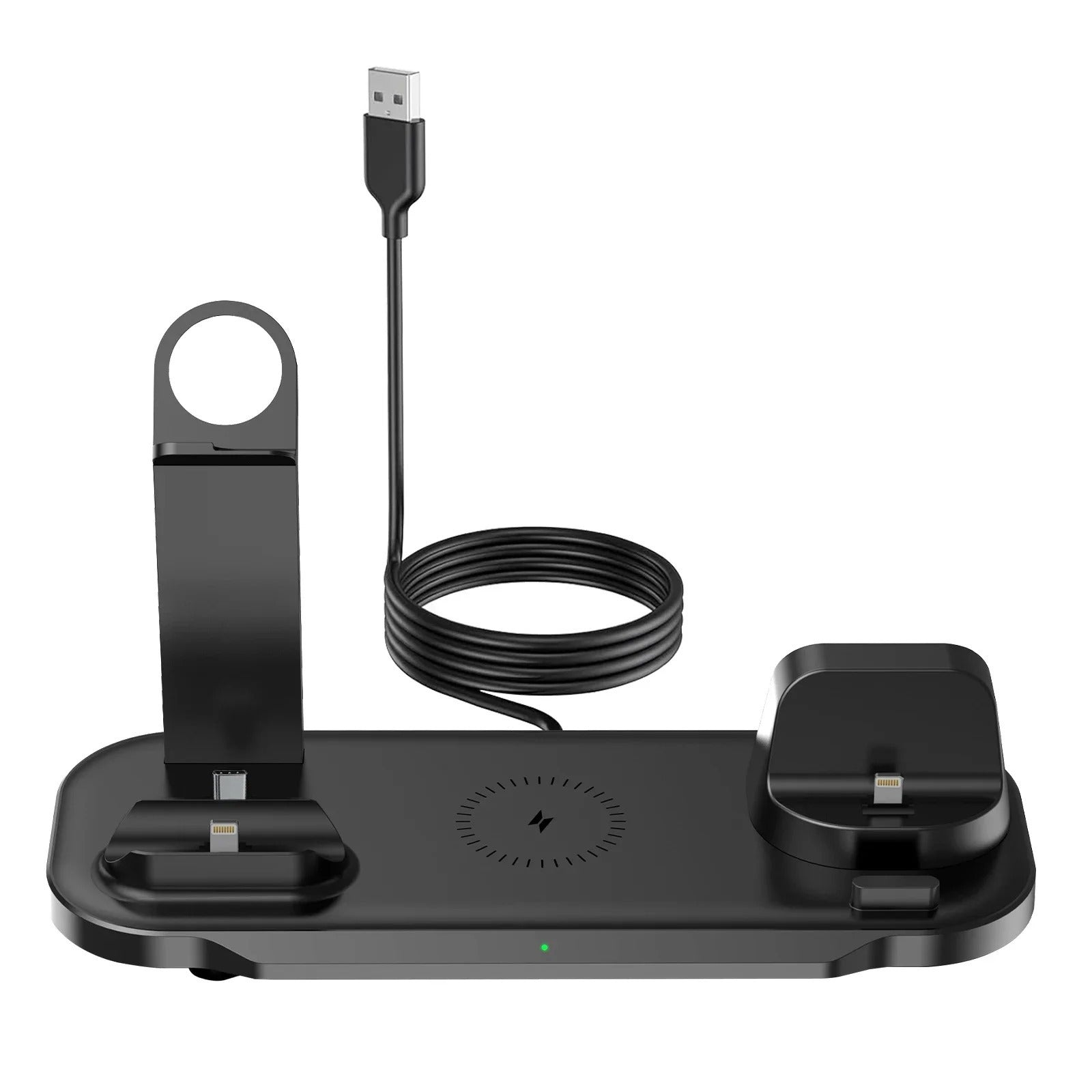 Supporto Caricabatterie Wireless 7 in 1 da 30W  Dock Station per iPhone e Apple Watch