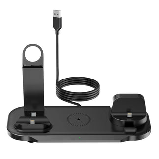 Supporto Caricabatterie Wireless 7 in 1 da 30W  Dock Station per iPhone e Apple Watch