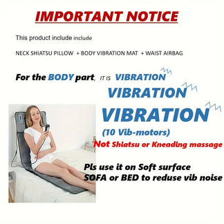 Body massive mat with 10 vibration areas