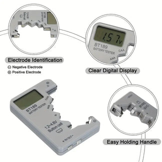 Digital tester for all batteries with LCD display