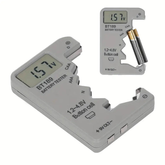 Tester Digitale per Tutte le Batterie con Display LCD