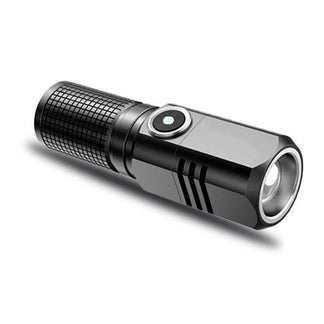 Torcia LED MINI XHP50 Super Luminosa , Ricaricabile USB con Zoom e 3 Modalità di Luce