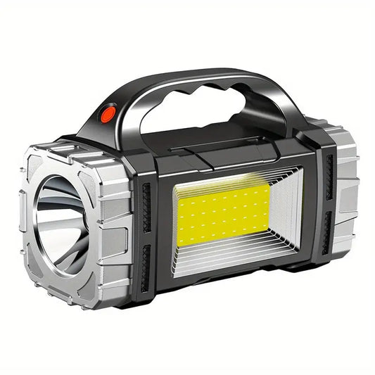 Torcia LED Ricaricabile Solare e USB con Luce Laterale COB