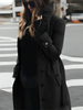 Cappotto da donna lungo elegante con cintura e bottoni – stile classico e impermeable