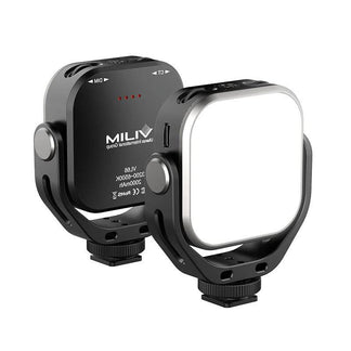 Ulanzi Vijim VL66 Luce LED Video Regolabile con Supporto Rotante a 360°, Ricaricabile, per DSLR, SLR e Smartphone