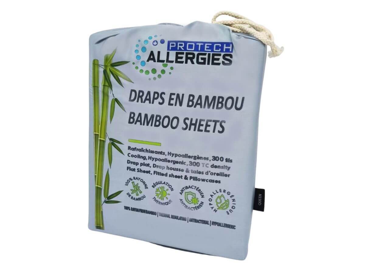 Set Lenzuola in Bambù Naturale –  100% Naturale Eco-Friendly