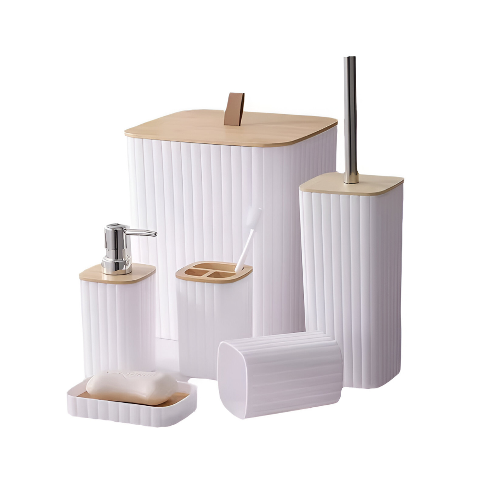 Set da bagno con cestino™ | Elegante set da bagno per l'armonia