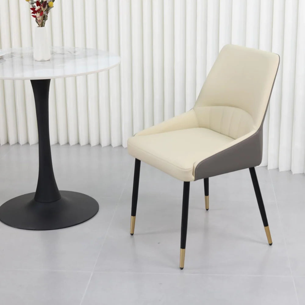 Set di 2 sedie da pranzo in pelle – eleganti e confortevoli