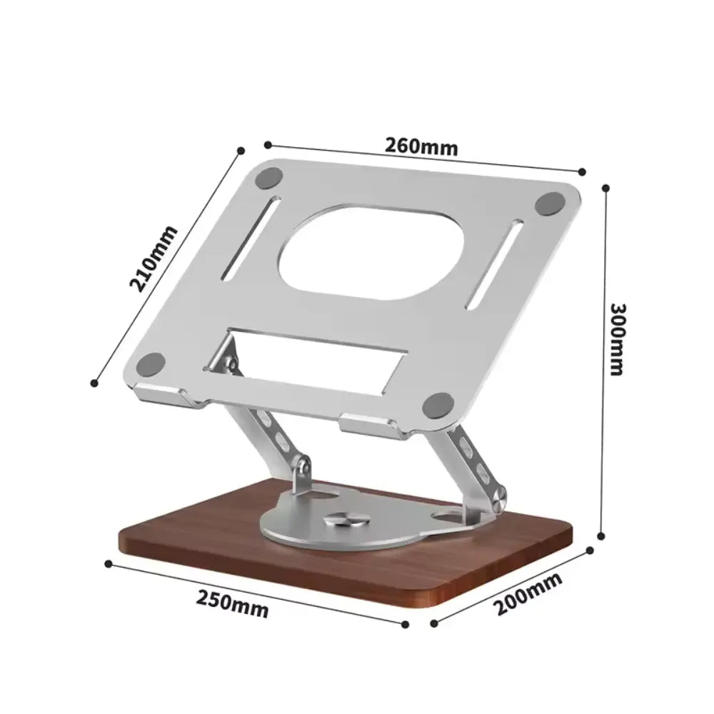 Supporto Laptop Ergonomico™ | Regolabile in Altezza con Base in Legno MigliorPrezzi.com