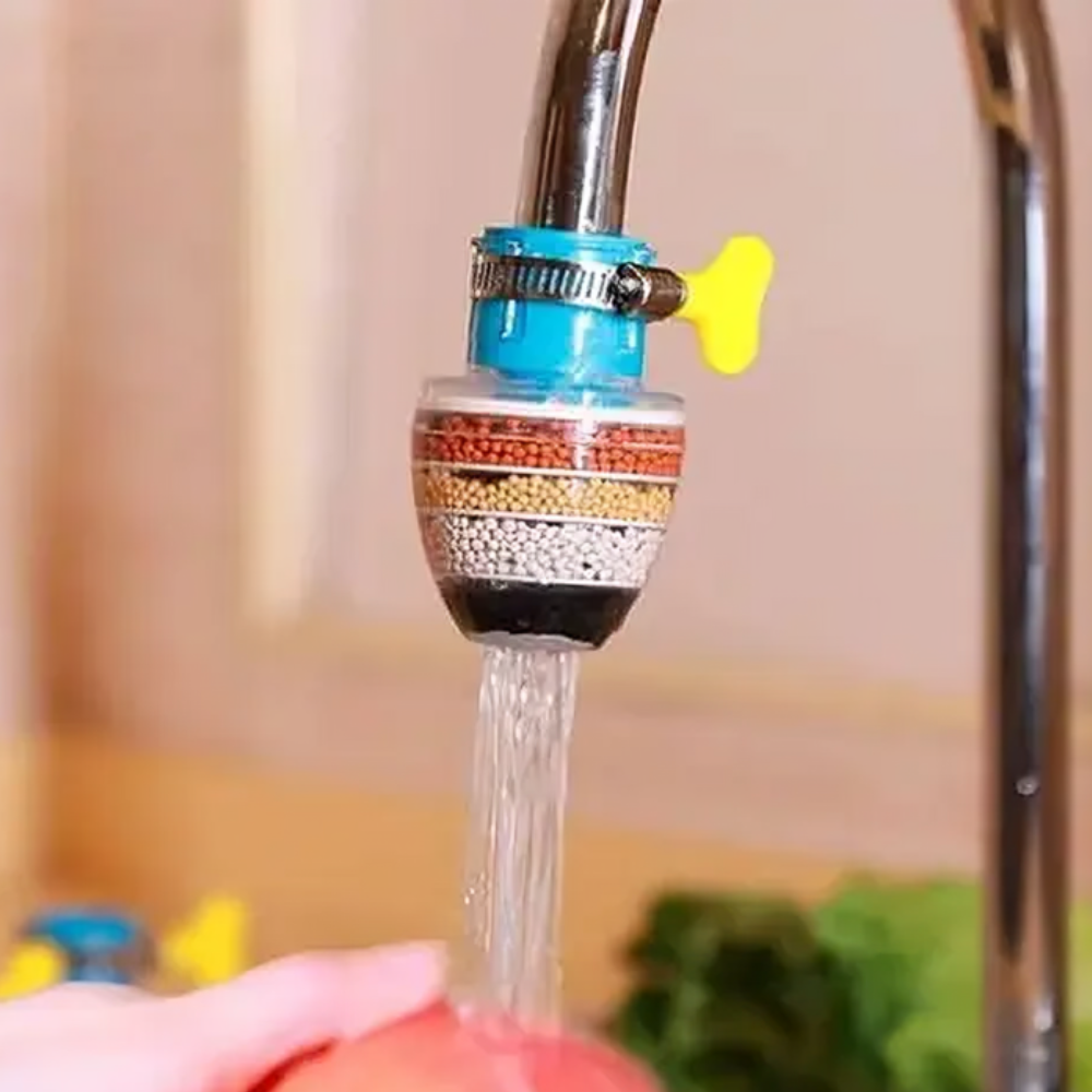 Rubinetto con filtro per acqua a 6 strati™ | Set da 3 pezzi Acqua pura per la tua cucina