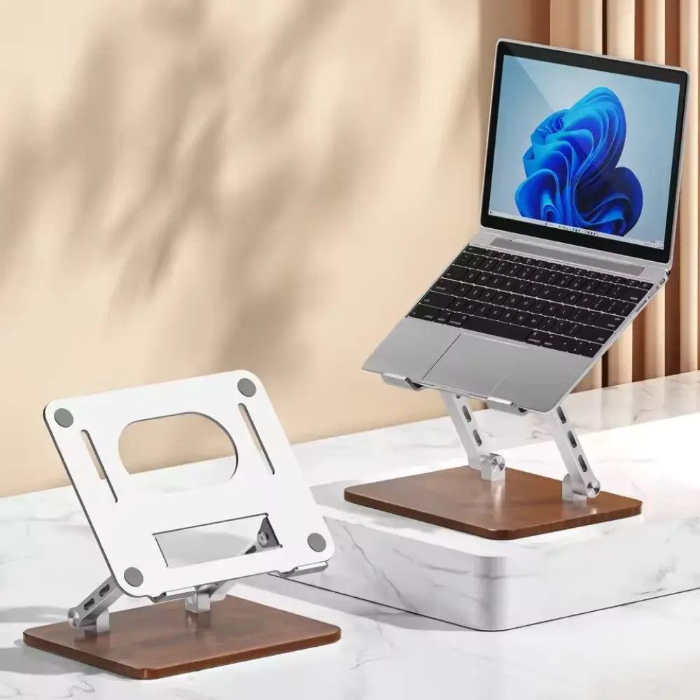 Supporto Laptop Ergonomico™ | Regolabile in Altezza con Base in Legno MigliorPrezzi.com