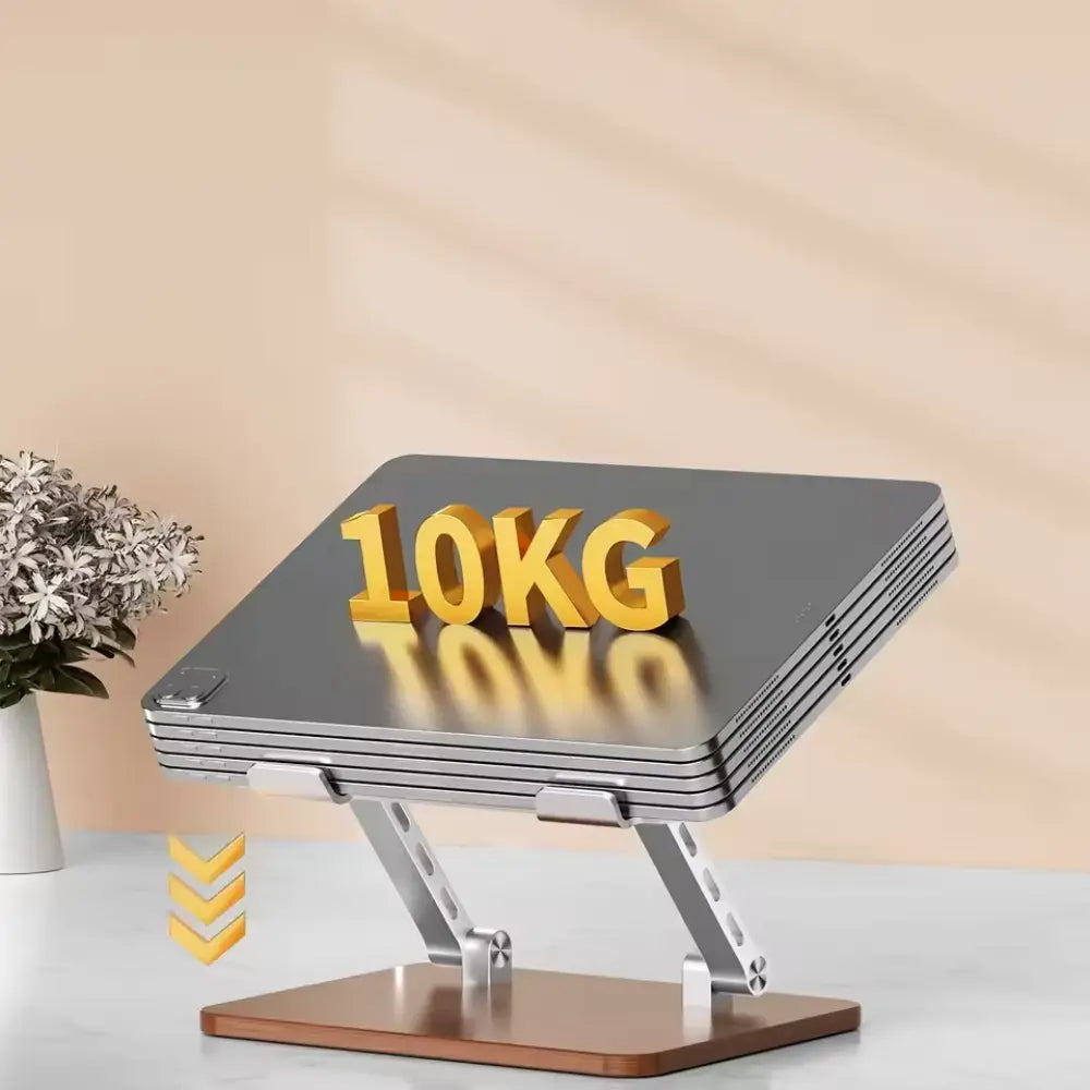 Supporto Laptop Ergonomico™ | Regolabile in Altezza con Base in Legno MigliorPrezzi.com
